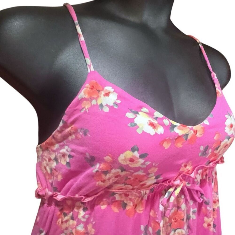 Pink Floral Ruffle Cami Dress w/ Pockets | Culture Code - Picture 12 of 13